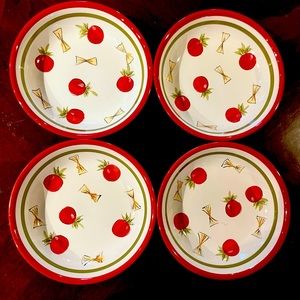 Tabletops Unlimited Kitchen Prep 201 Plates 3.5" Lot of 4 pasta/salad desert